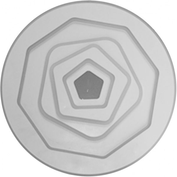 Люстра світлодіодна Eurolamp A10 з пультом ДК 150 Вт білий LED-LR-150-A10 