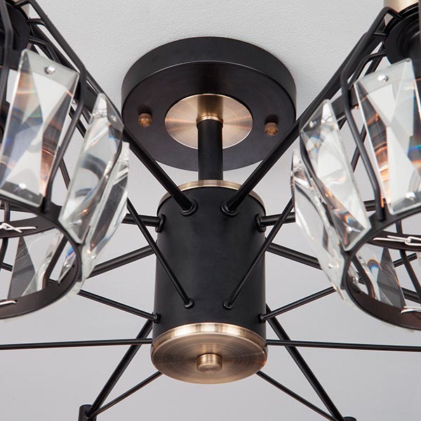 Люстра потолочная Strotskis Lord 70075/8 8x60 Вт E14 черный 