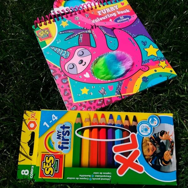 Книга-розмальовка SES Пухнастики 0112S