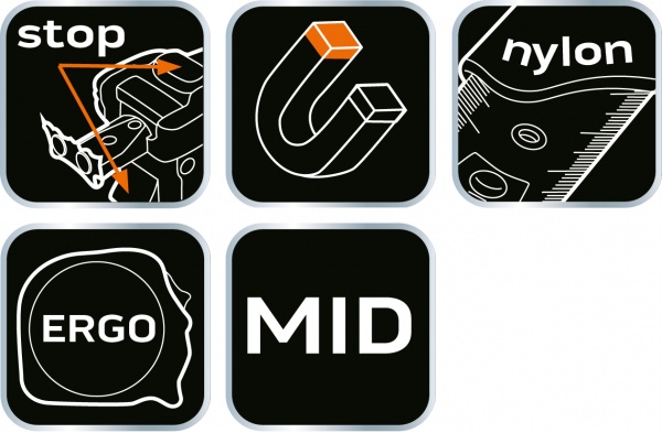 Рулетка NEO tools сталева стрiчка 67-185 5 м x 25 мм