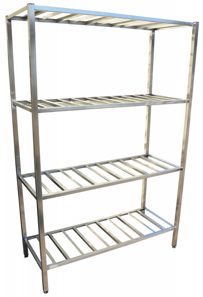 Стеллаж Г-профиль на 4 полки 1200x500х1800 мм нержавеющая сталь
