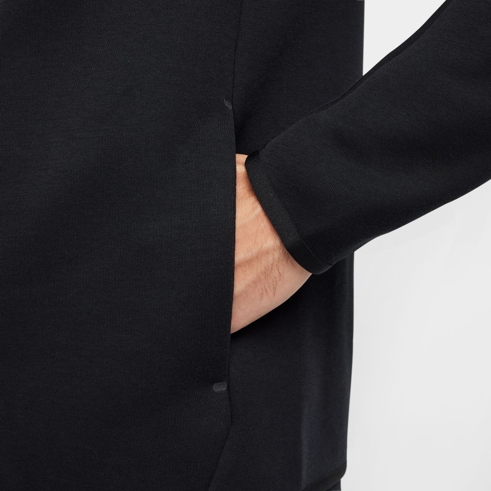 Джемпер Nike M NK TCH FLC FZ WR Hoodie HV0949-010 р.M черный