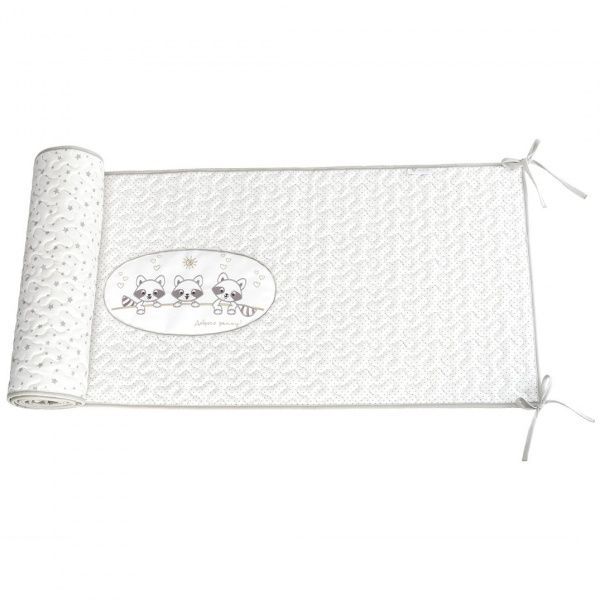 Комплект постельного белья IDEIA Кроха Енот 100х135 см белый с серым 8000012929 