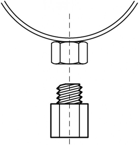 Переходник BIS MAxFE М8хM10 2 шт