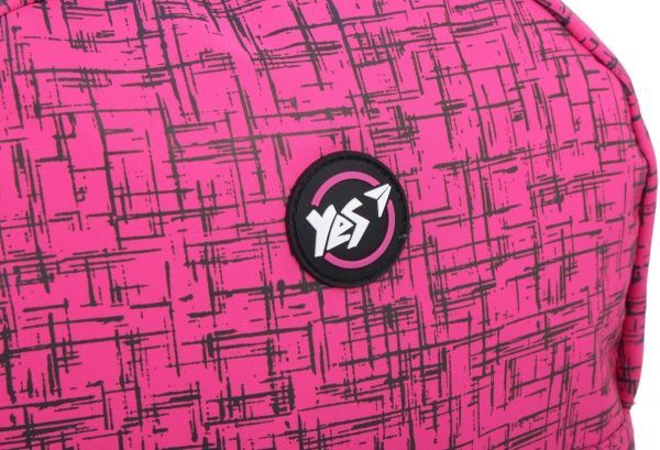 Рюкзак молодіжний YES Сompact Reflective R-09 рожевий (558506)