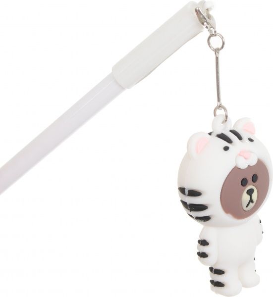 Ручка гелевая белая Медвежий карнавал 