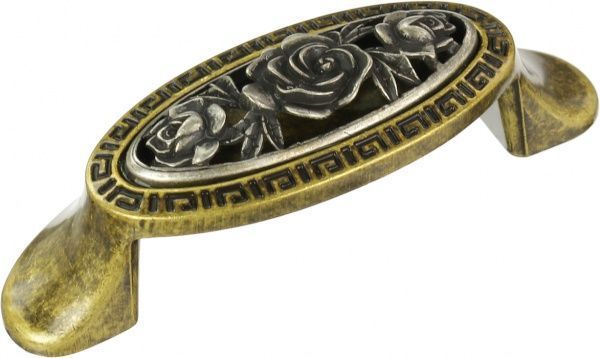 Меблева ручка DR 65 G19/BAI 64 мм темне срібло DC