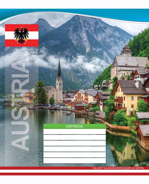 Тетрадь школьная 12 листов в клетку в ассортименте (4820036480111)