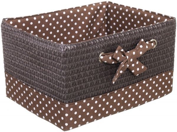 Кошик плетений з текстилем 40x30x22 см DSA16-7AB-3 