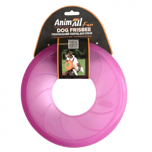 Іграшка для собак AnimAll Fun Фризбі 22 см фіолетова