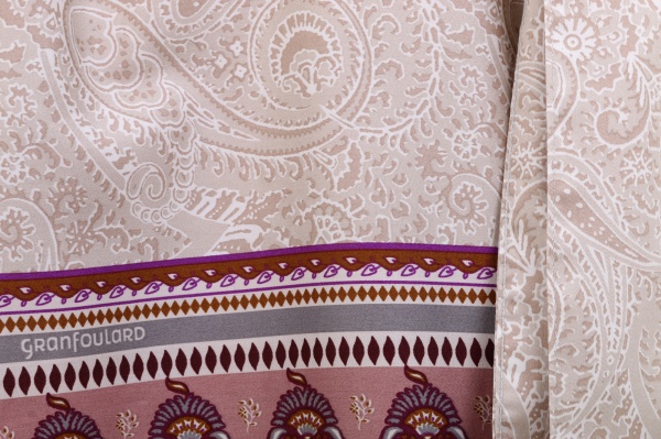 Халат-кімоно Grandfoulard LAGLIO V. 41 р. L-XL бежевий із малюнком