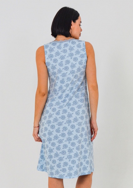 Ночная рубашка Roksana Verona 1098/16079 р.XXL голубой