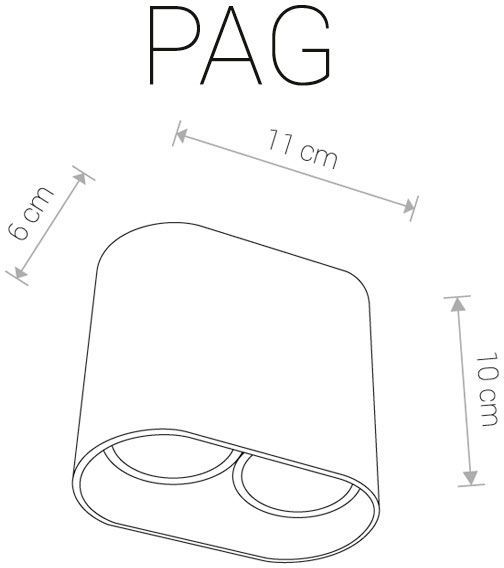 Светильник точечный Nowodvorski Pag 35 Вт GU10 белый 9387