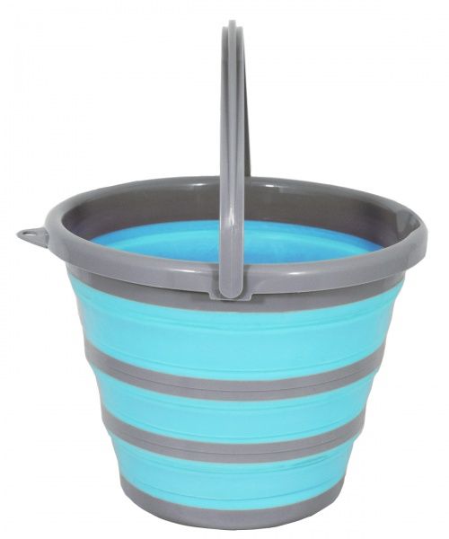 Ведро без крышки Spear&Jackson синее силиконовое складное BUCKETB 10 л 