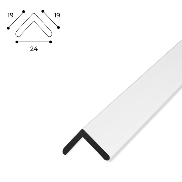 Уголок MARCO decor 1919-64 белый 19х19х2900 мм