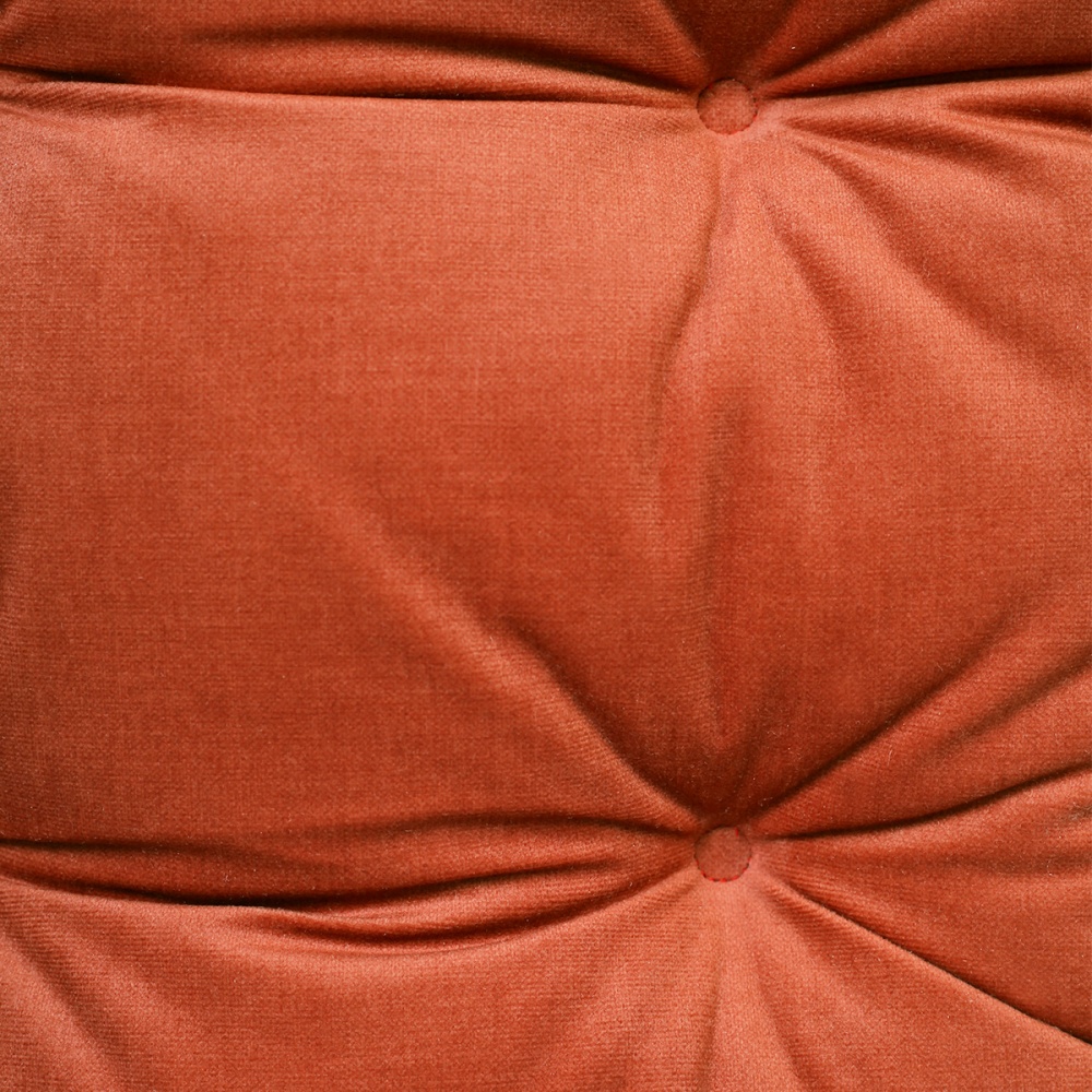 Подушка на стілець стьобана 4 закріпки теракотовий Fansy 56