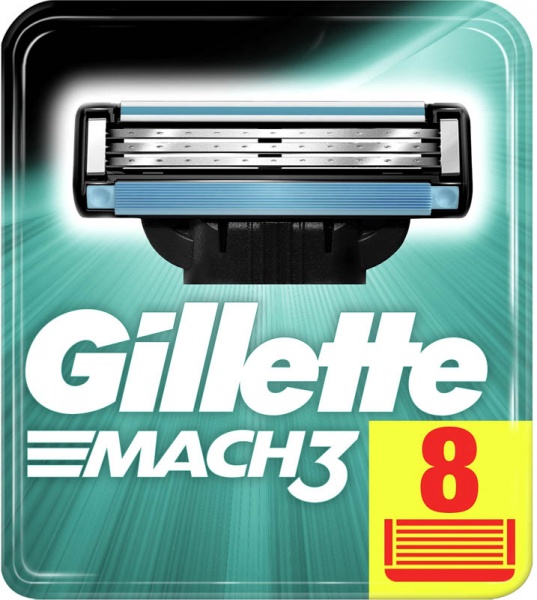 Змінний картридж Gillette Mach 3 8 шт.