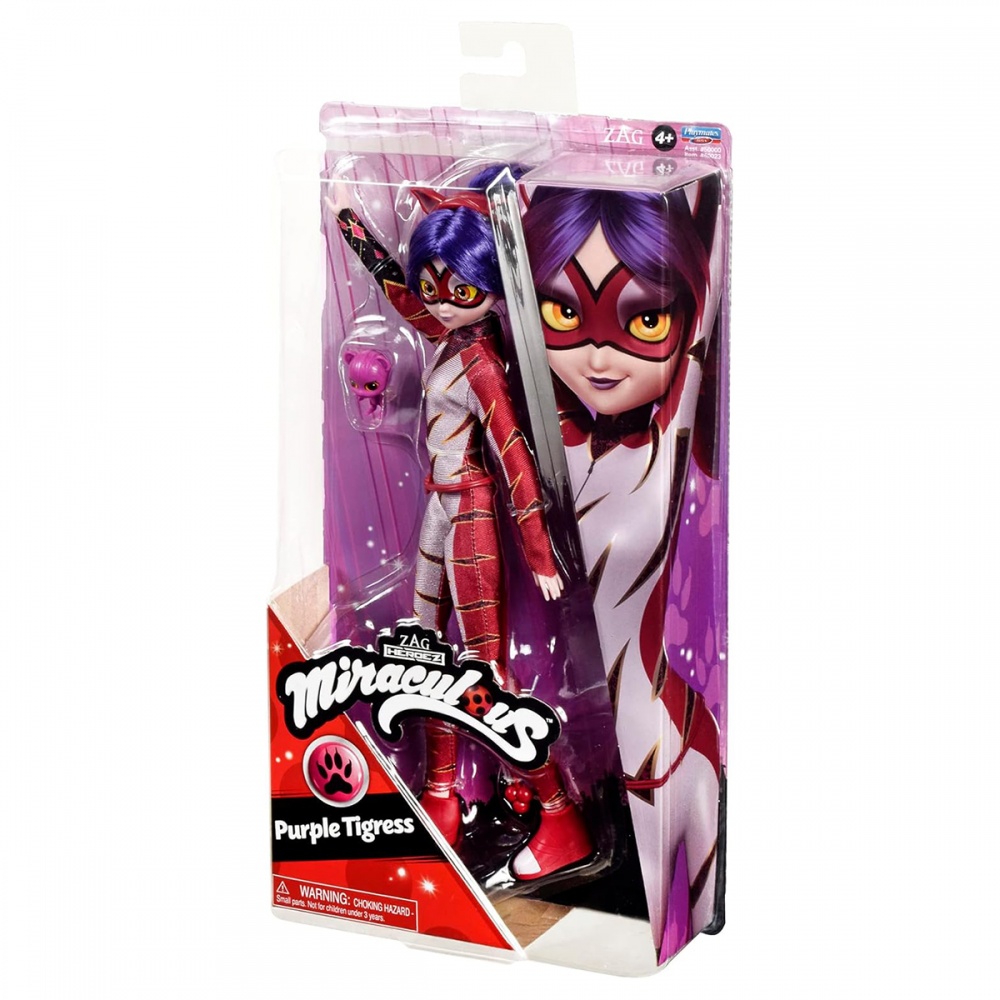 Кукла Miraculous Леди Баг и Супер-Кот – Пурпурная Тигрица 50023