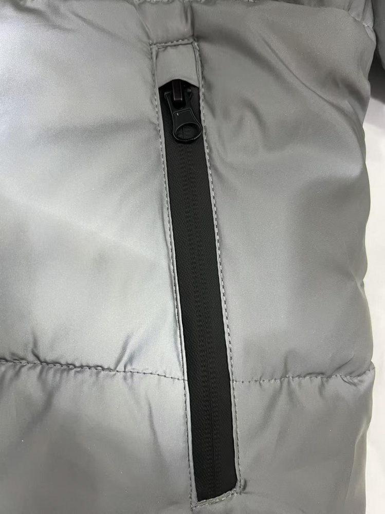 Куртка-пуховик для мальчиков HW р.128–134 серый REFLECTIVE JACKET