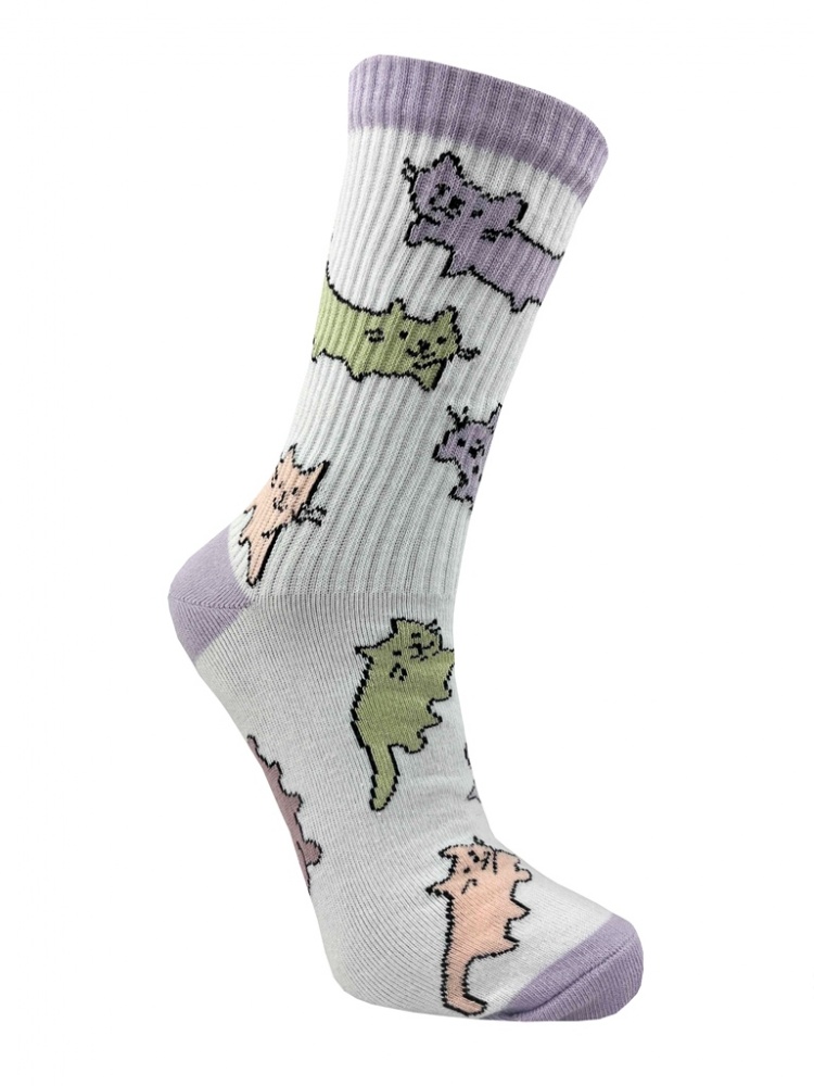 Носки женские Premier Socks Разноцветые коты р.23-25