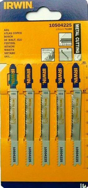 Набор пилочек для электролобзика Irwin IRWIN BJSB T118B 5 шт.