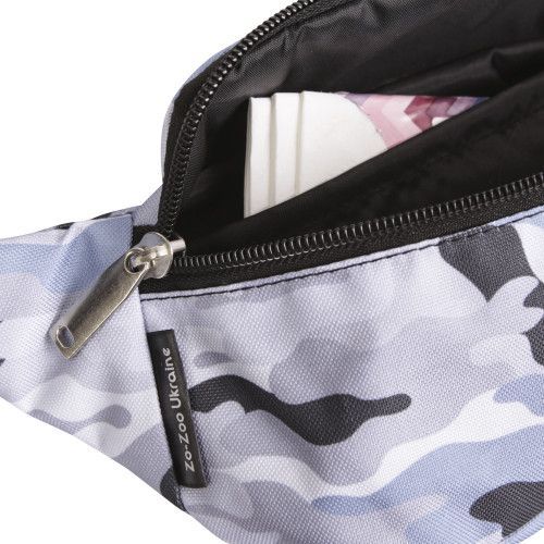 Сумка-бананка Мілітарі сіра Zo-Zoo