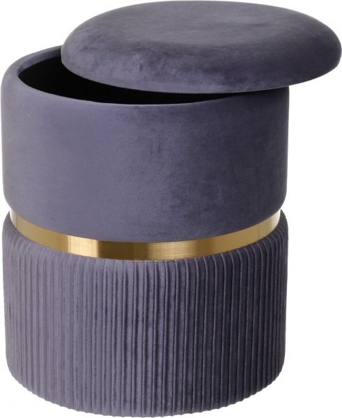 Скриня-пуф Bernard 31,5х31,5х38 см темно-сірий 