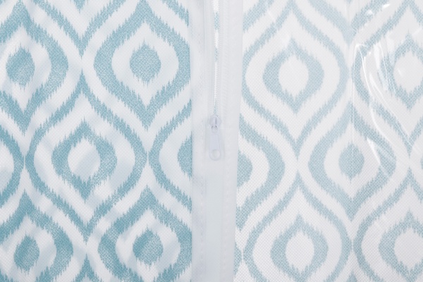 Чехол для одежды Лилия Vivendi 105x60 см бирюзовый с белым