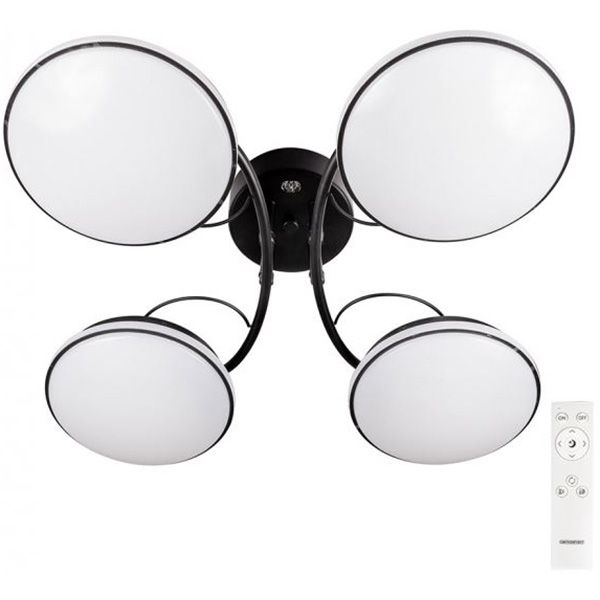 Люстра светодиодная Светкомплект Deco M480 4x16 Вт черный 