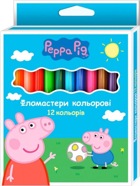 Фломастеры Свинка Пеппа 12 шт Peppa Pig