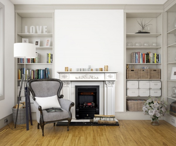 Камінокомплект ASTRA FLAME Сатурн White + Прометей