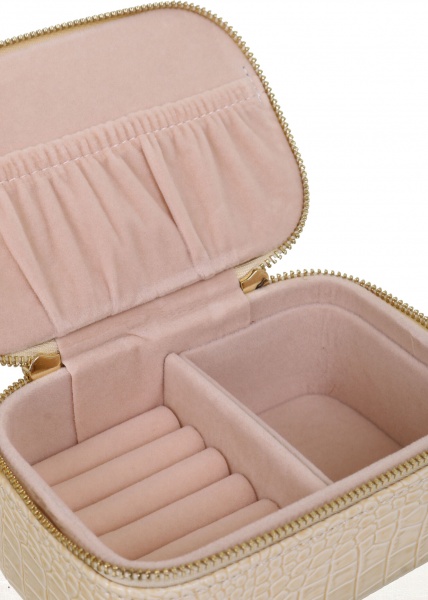 Шкатулка для украшений Royal weave 13х8х5,5 см бежевая