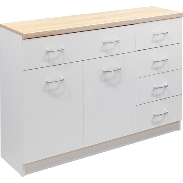 Комод Margo ТОП МІХ KOM 2D5S белый дуб сонома 