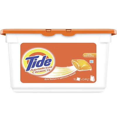 Капсули для прання Tide Альпійська свіжість 16 шт