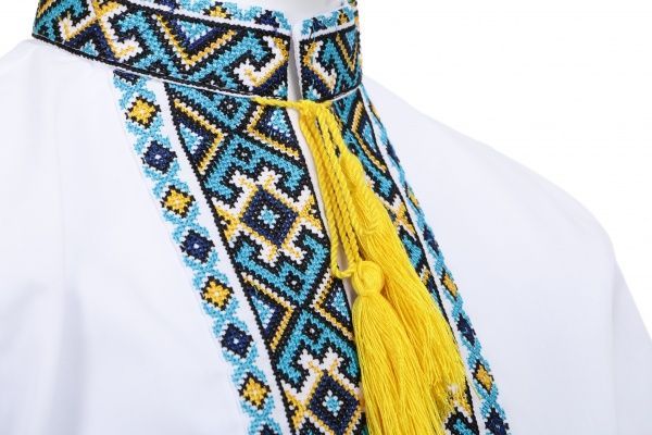 Вишиванка для хлопчиків Сварга Травень р.128 синьо-жовтий 