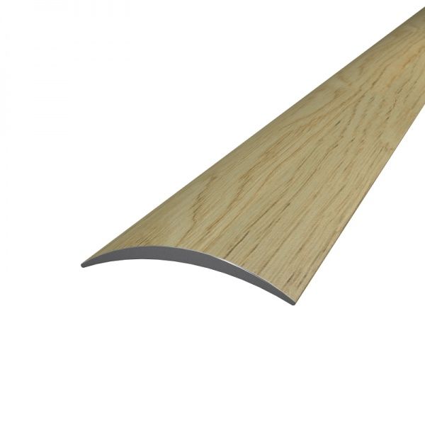 Порожек алюминиевый декоративный АЛЮПРО с отверстиями 28x2710 мм дуб натуральный 