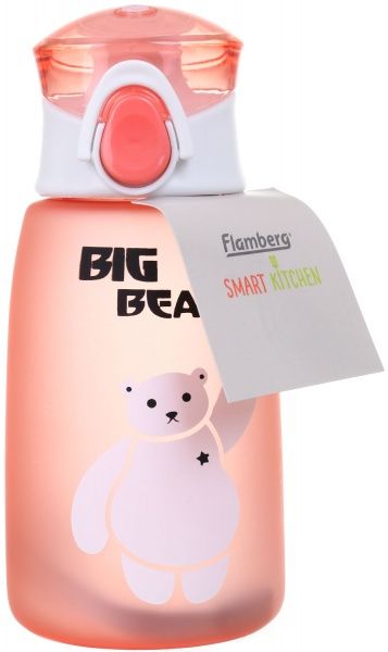 Пляшка для води Big Bear 350 мл коралова Flamberg Smart Kitchen