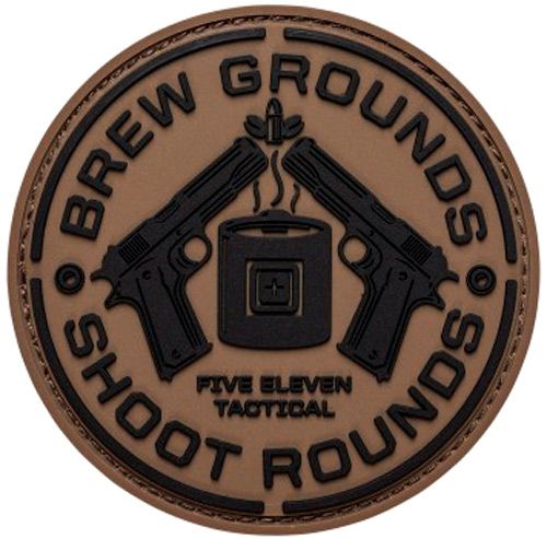 Нашивка 5.11 Tactical Brew Grounds Patch Brown 81626-108