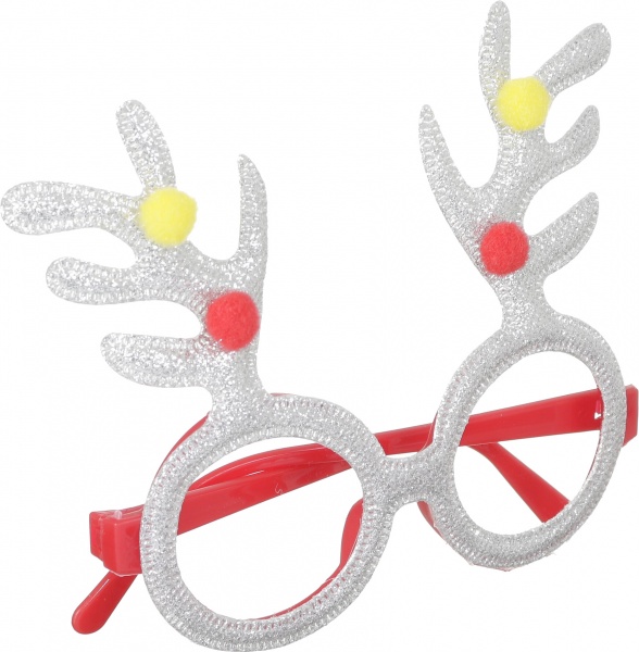 Очки с рогами оленя 12х1х14 см в ассортименте