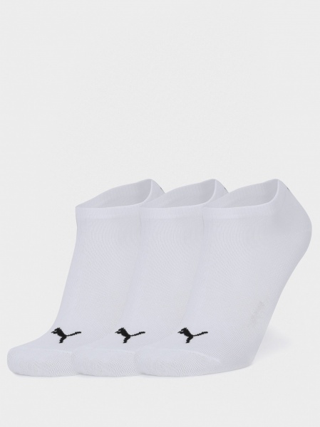 Носки Puma UNISEX SNEAKER PLAIN 3P WHITE 90680703 р.39-42 белый