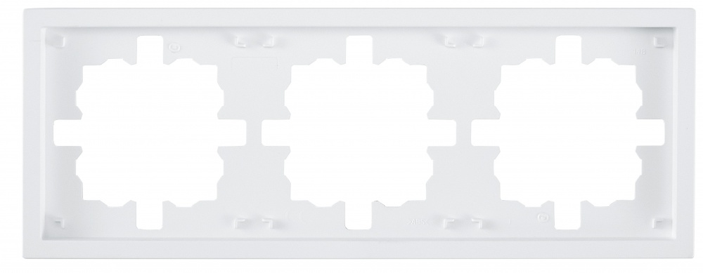 Рамка тримісна HausMark Juna горизонтальна білий матовий 7041-0900-148