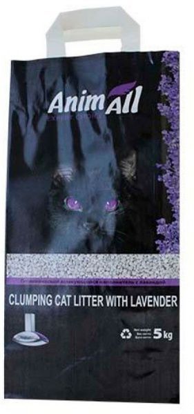 Наповнювач для котячого туалету AnimAll Лаванда 5 кг 65252