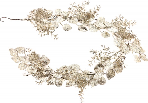 Гілочка декоративна хвойна Sunrise Crafts з листям і кораловими гілками 120 см LH7109G4 