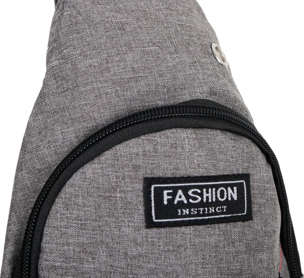 Сумка через плечо Classic треугольная серая