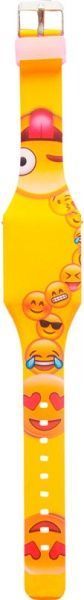 Годинник дитячий TBL Emojis жовто-рожевий світлодіодний EMJ30689