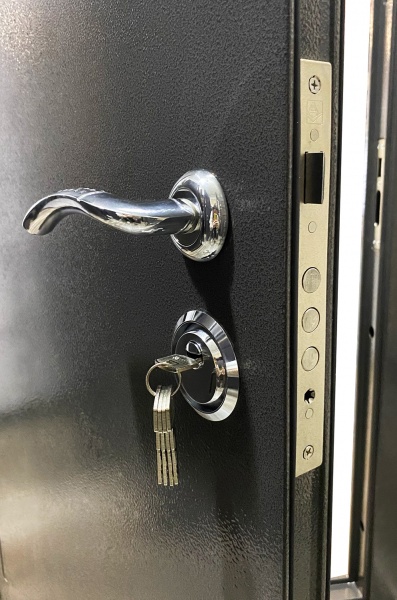 Двері вхідні Міністерство дверей КУ-Л3/262 бергамо антрацит 2050х860 мм ліві