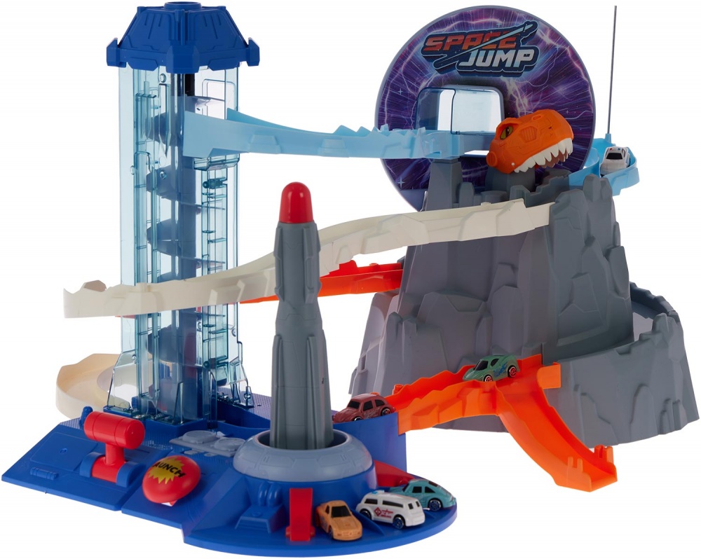 Игровой набор ZIPP Toys Dino автотрек-ракета электрический (6 машинок) 532.01.27