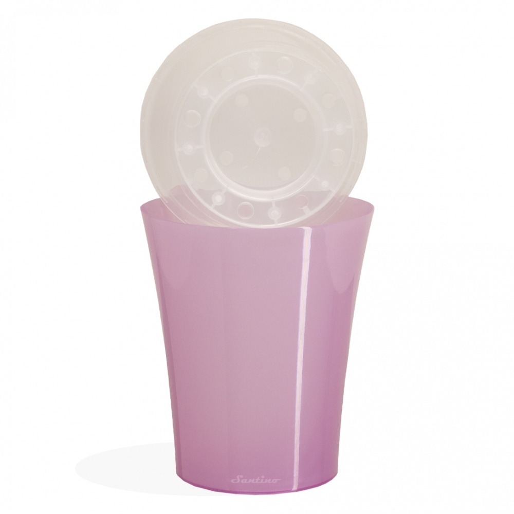 Вазон пластик Arte-Dea круглий лотос 2 л Santino (2017079)