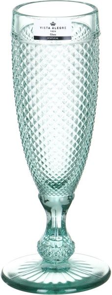 Набор бокалов для шампанского Bicos Cinza мятный 190 мл 4 шт. 49000091 Vista Alegre