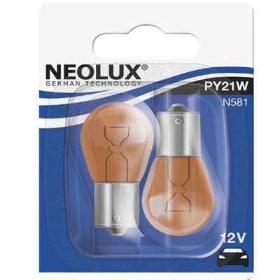 Автолампа Neolux Standart PY21W 12V/N581 - duo blistr 781079